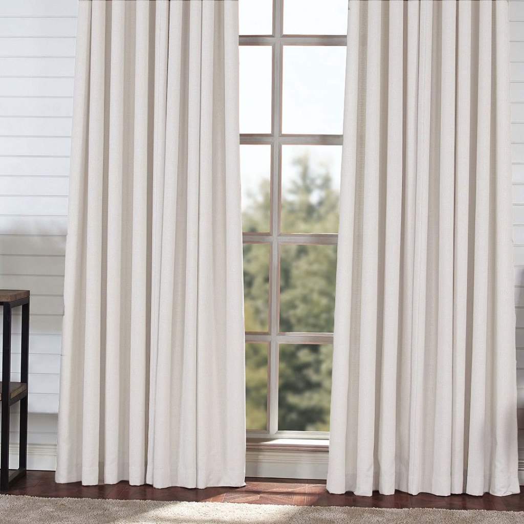BLOCK - Medium weight blackout curtains - Plaster White -extra long curtains - drapery - Loft Curtains