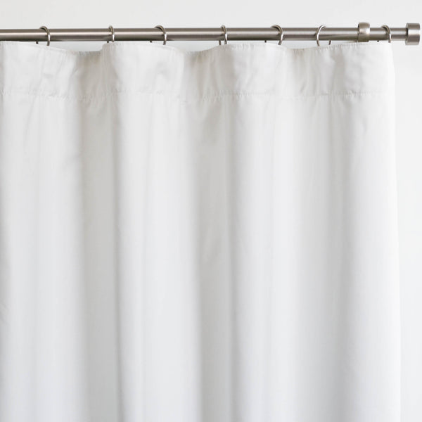 Solid - Smooth Finish 100% Blackout - White -extra long curtains - drapery - Loft Curtains