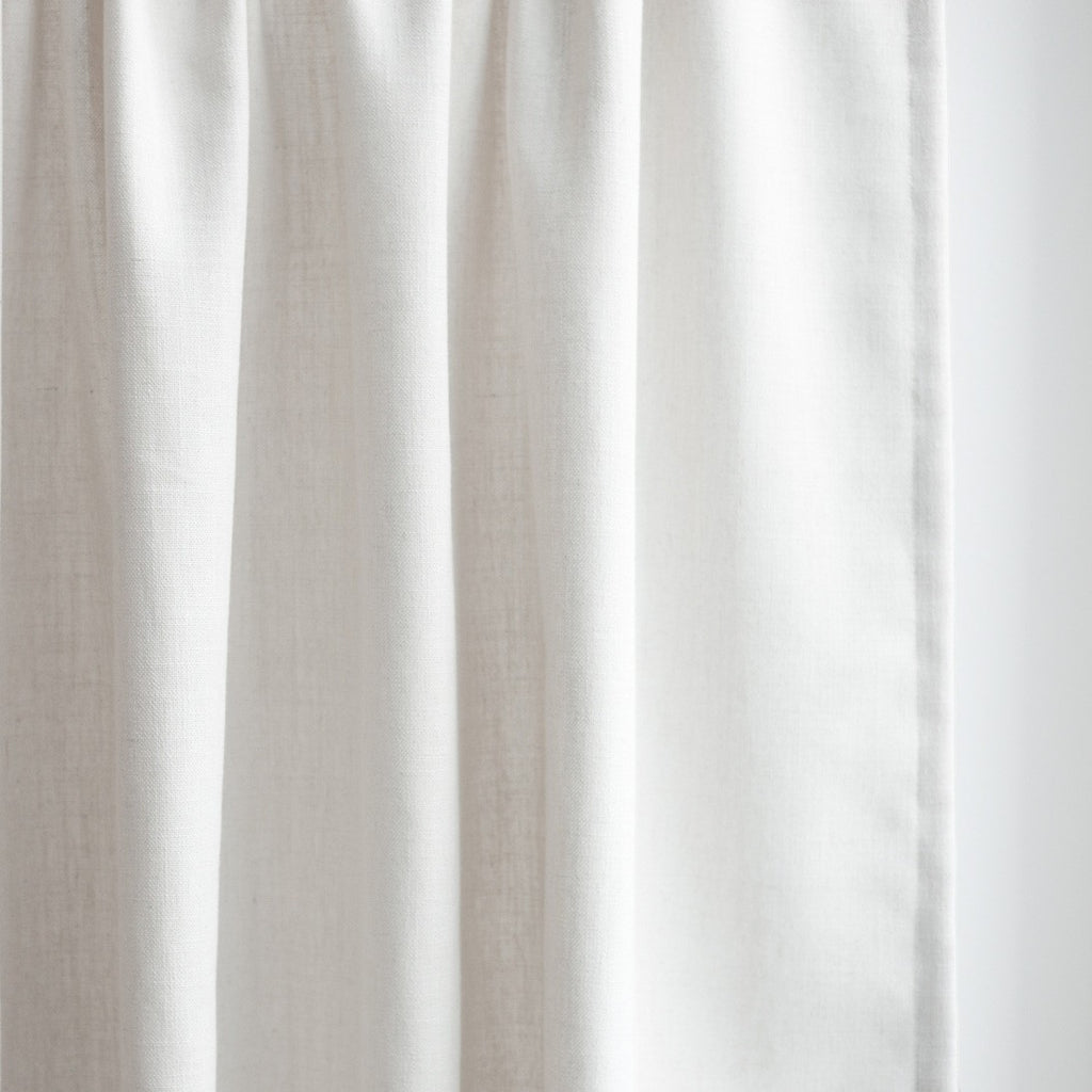 GRACE - Linen blend textured curtains - Off-White