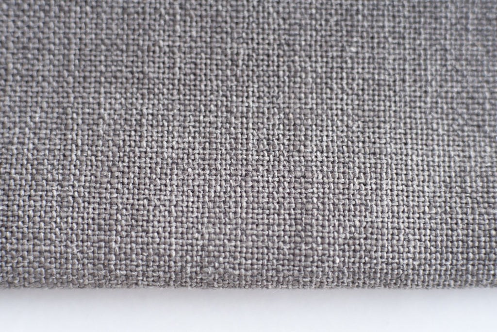 GRACE - Linen blend textured curtains - Dark Gray -extra long curtains - drapery - Loft Curtains