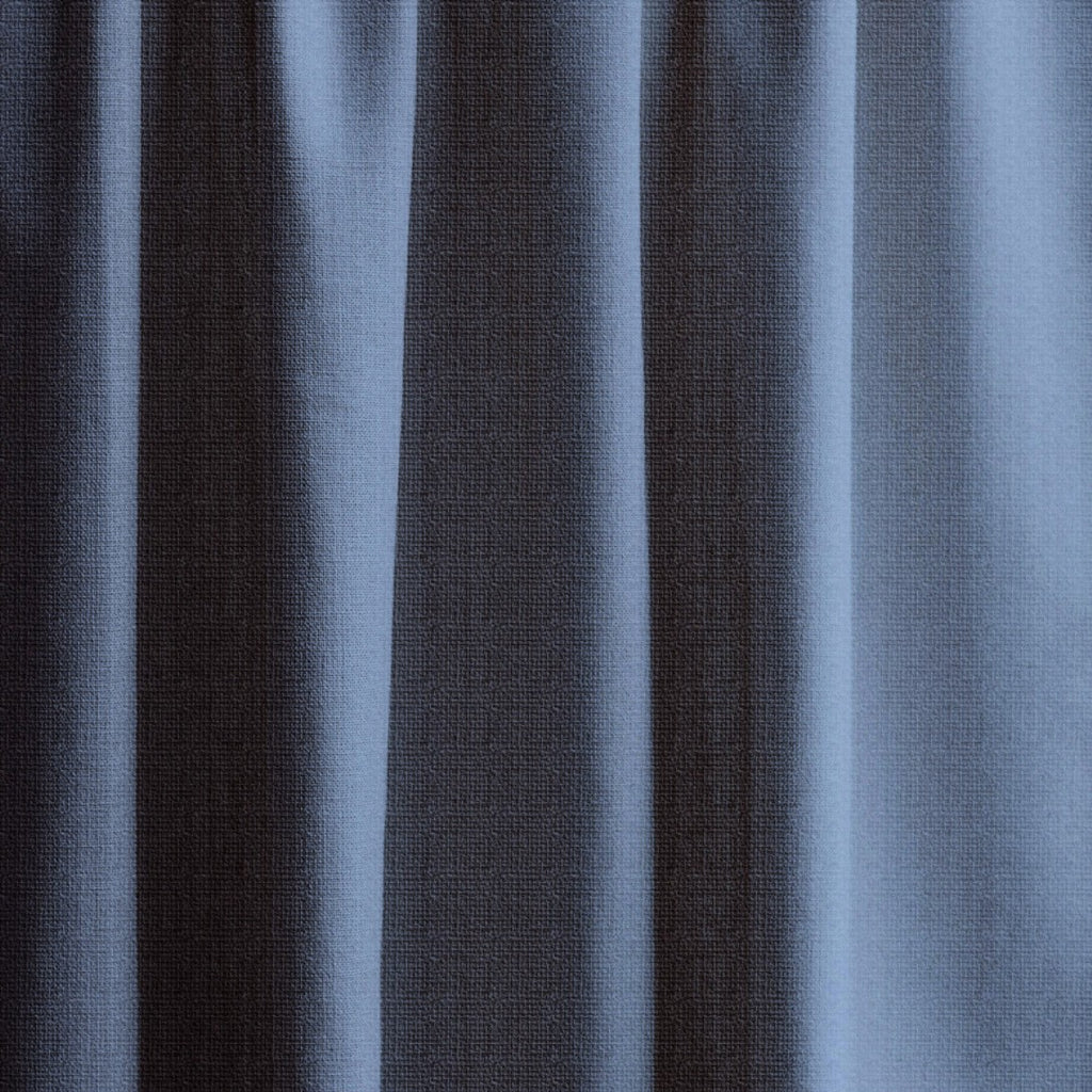 MOOD - Textured blackout medium weight curtains - Denim -extra long curtains - drapery - Loft Curtains