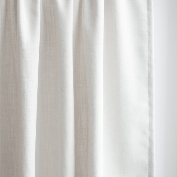 GRACE - Linen blend textured curtains - Soft White -extra long curtains - drapery - Loft Curtains