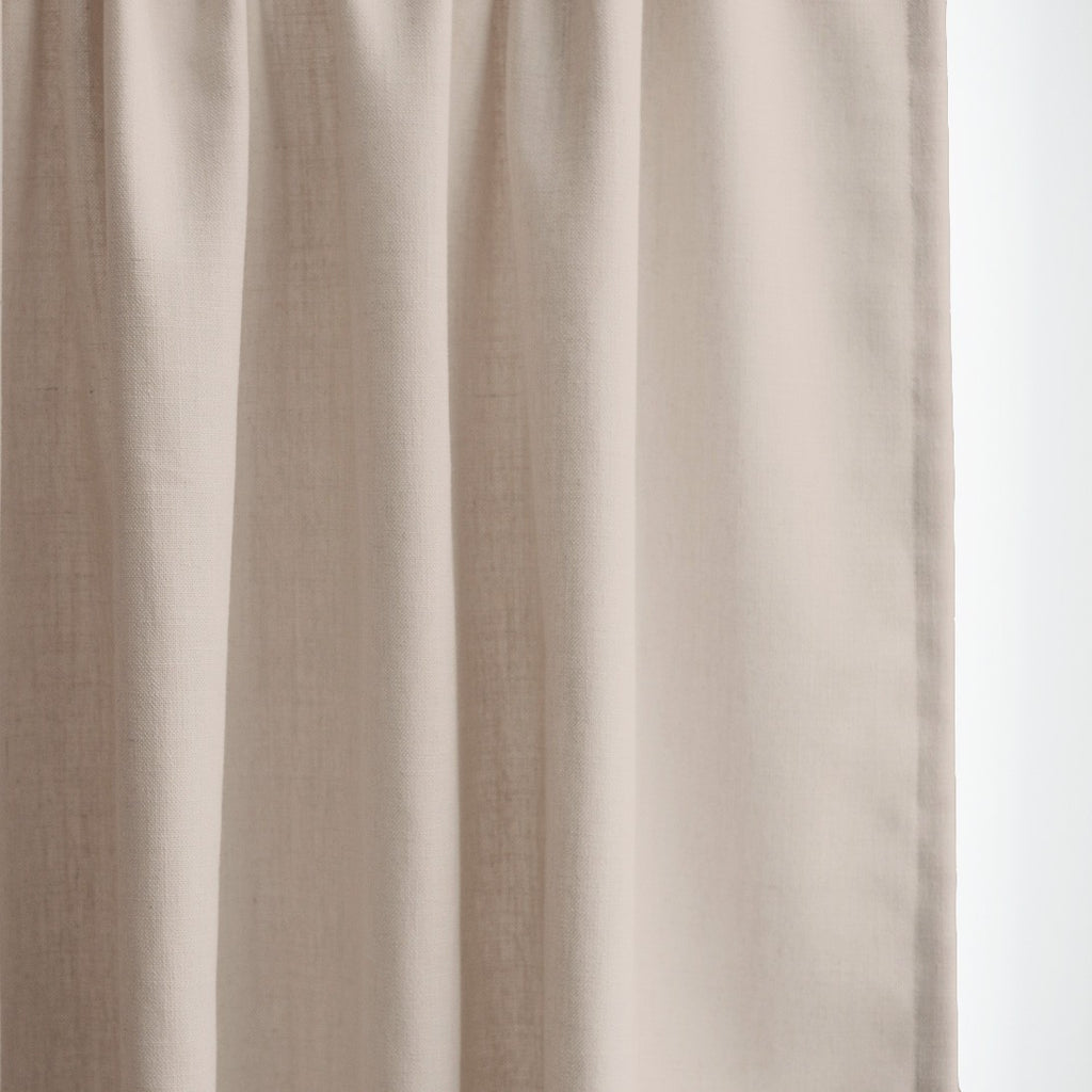 GRACE - Linen blend textured curtains - Mocha -extra long curtains - drapery - Loft Curtains
