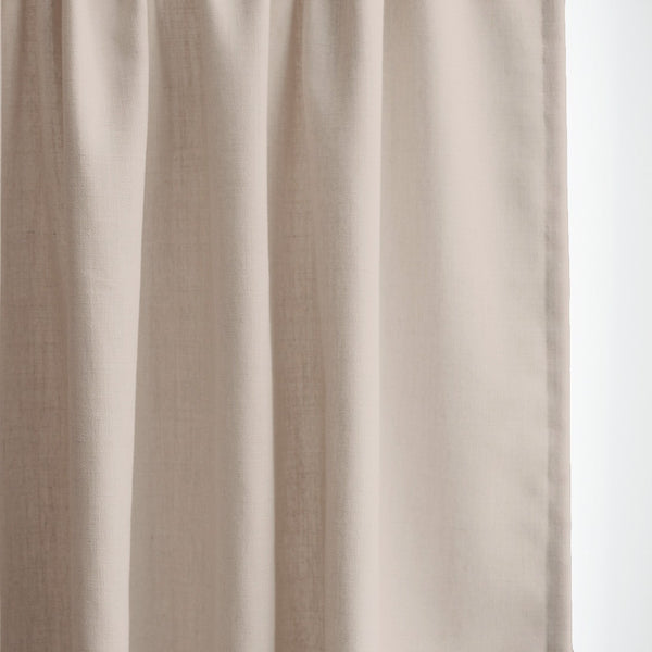 GRACE - Linen blend textured curtains - Mocha -extra long curtains - drapery - Loft Curtains