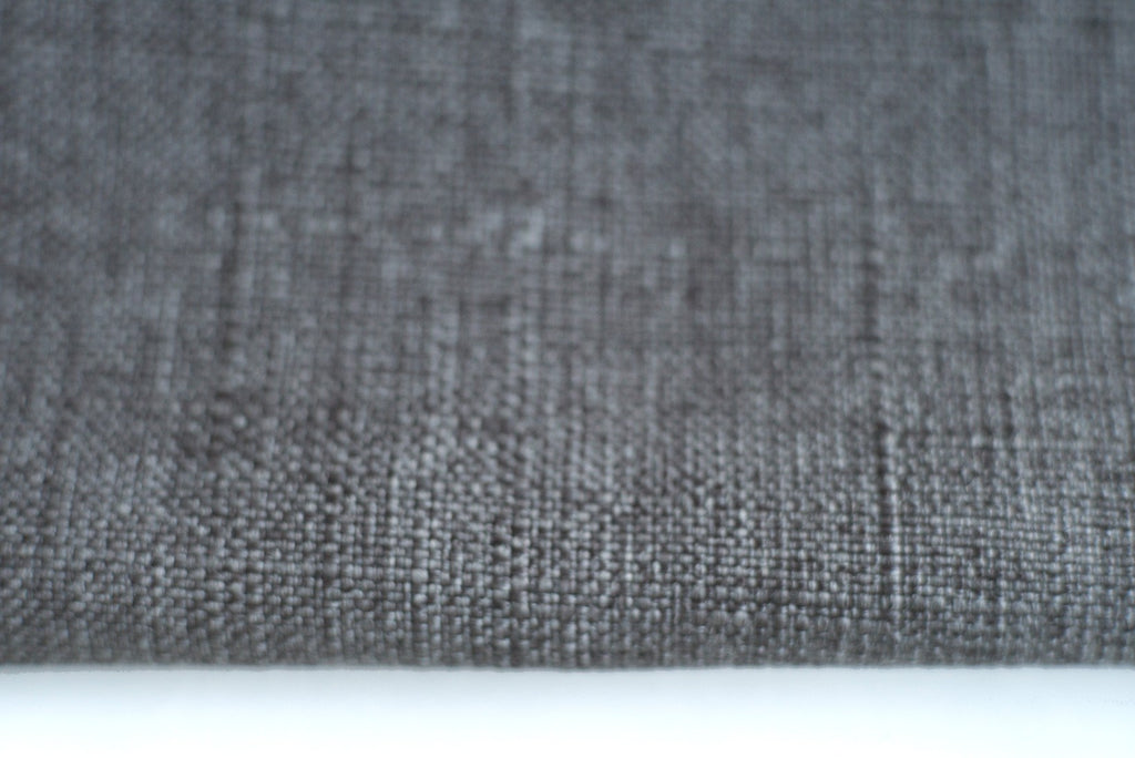 CANVAS - Cotton blend cross weave curtains - Dark Gray -extra long curtains - drapery - Loft Curtains