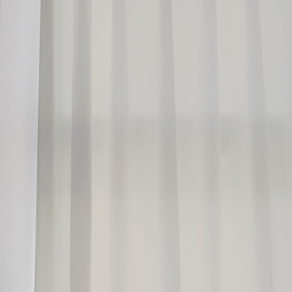 VELVET - Nylon blend dense pile sheer - Beige -extra long curtains - drapery - Loft Curtains
