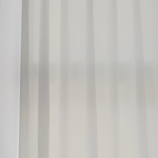 VELVET - Nylon blend dense pile sheer - Beige -extra long curtains - drapery - Loft Curtains