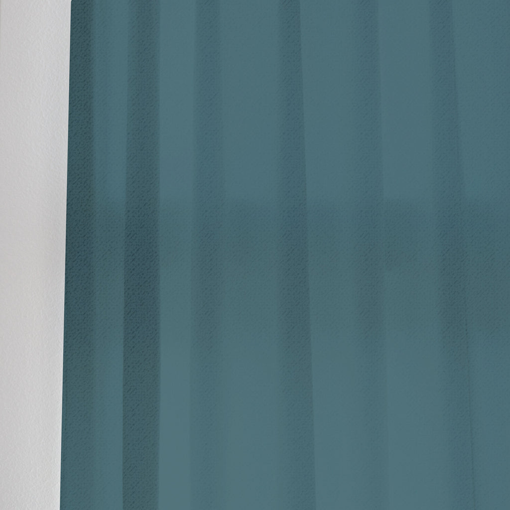 VELVET - Nylon blend dense pile sheer - Mid-Century Blue -extra long curtains - drapery - Loft Curtains