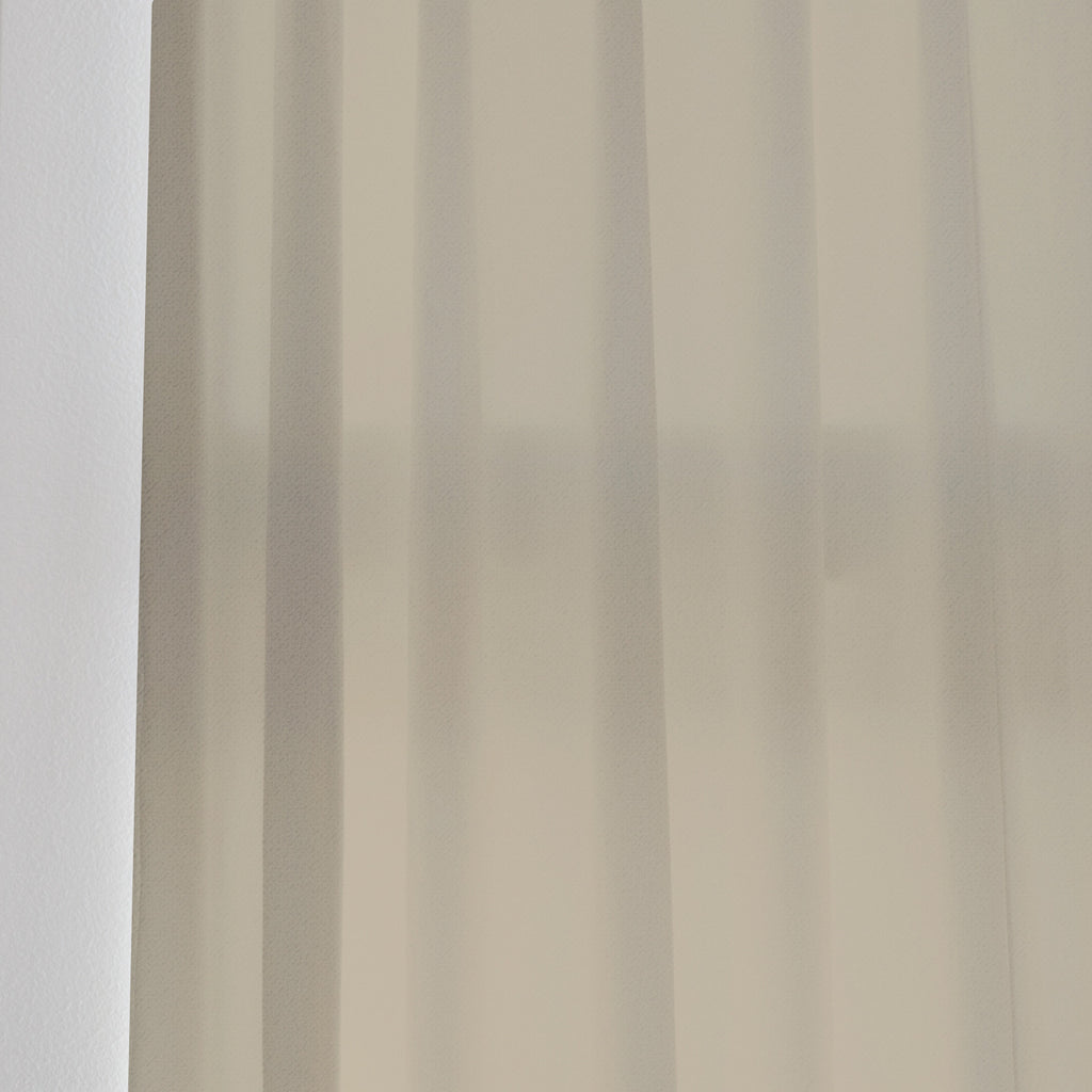 VELVET - Nylon blend dense pile sheer - Ochre -extra long curtains - drapery - Loft Curtains