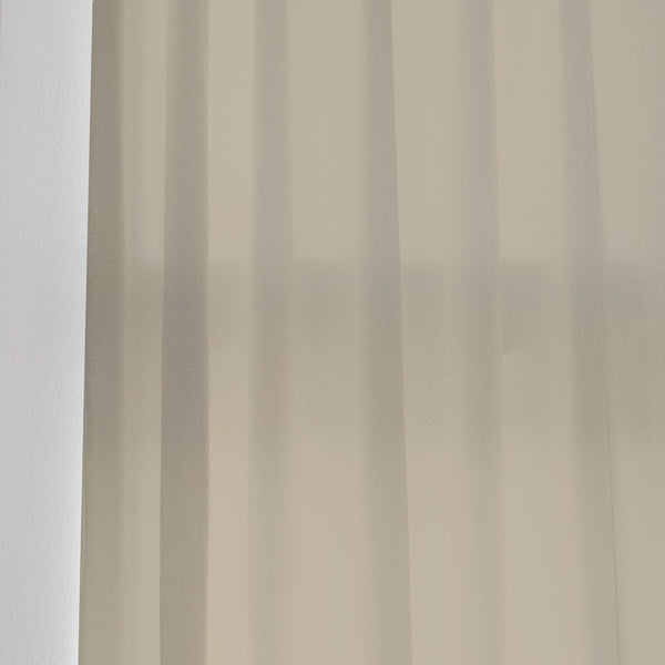 VELVET - Nylon blend dense pile sheer - Ochre -extra long curtains - drapery - Loft Curtains