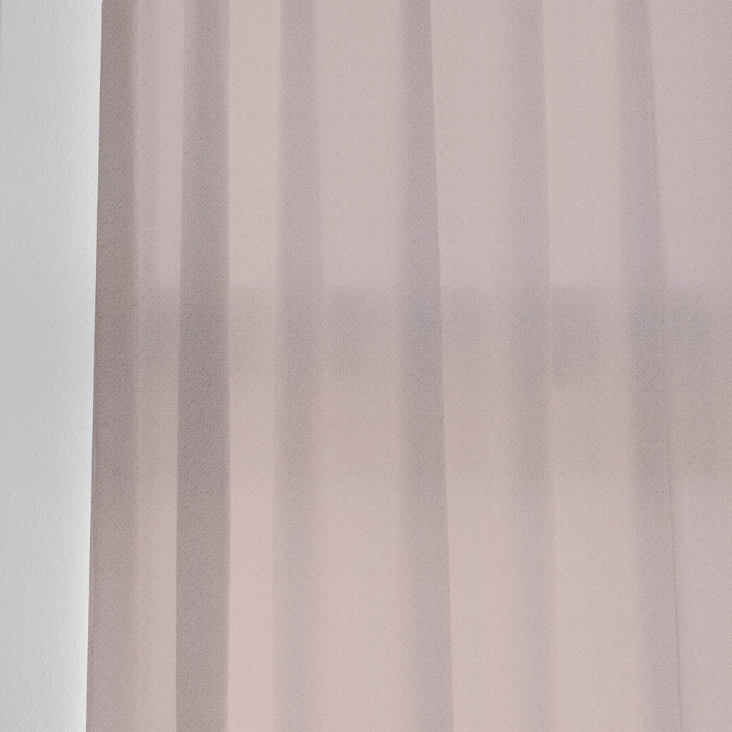 VELVET - Nylon blend dense pile sheer - Soft Peach -extra long curtains - drapery - Loft Curtains