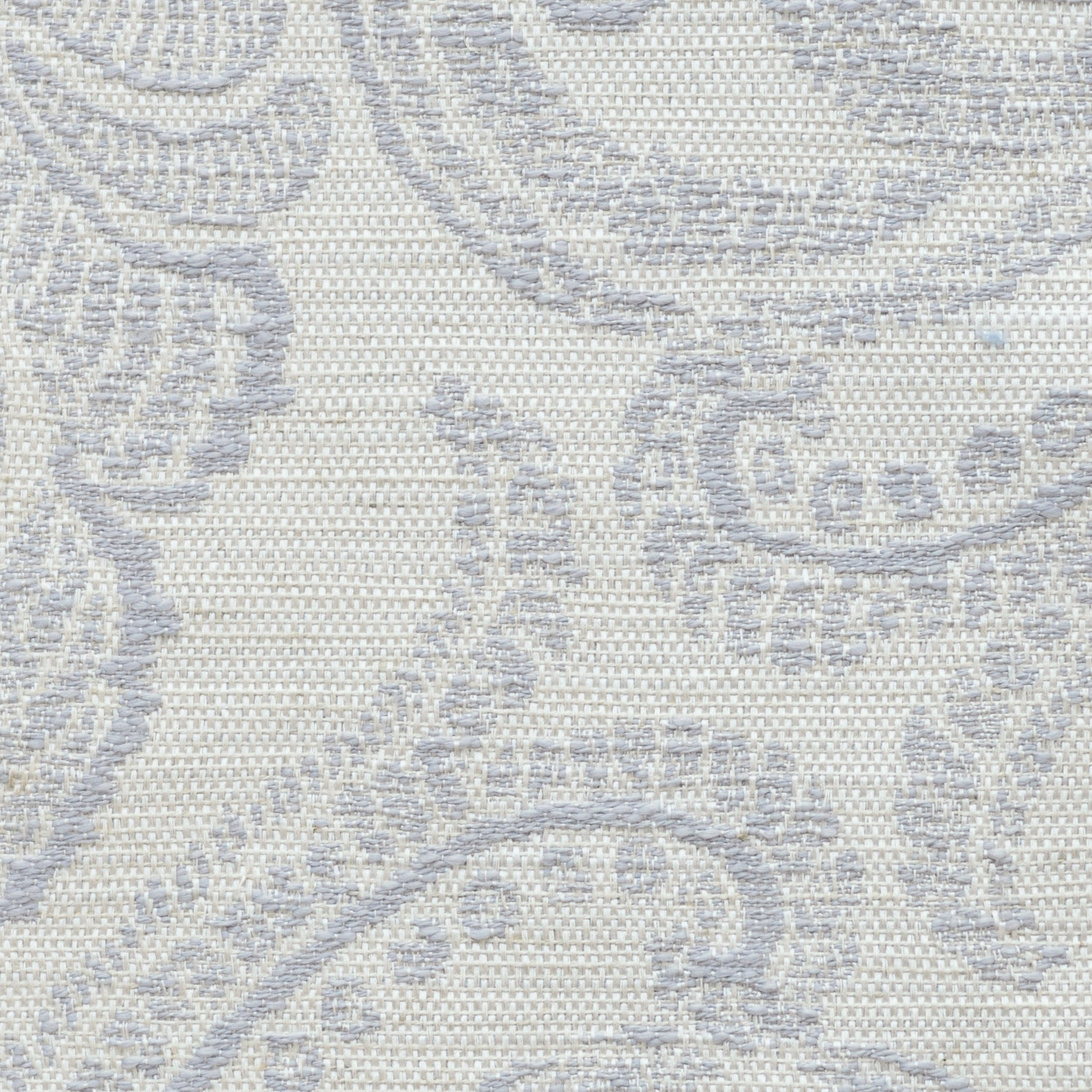 Flower Embroidered pattern linen custom made curtains in Subtle Gray