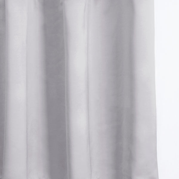 LUSTER - Satin semi sheer - Frost Gray -extra long curtains - drapery - Loft Curtains