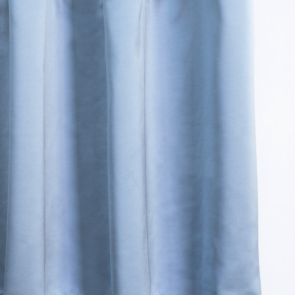 LUSTER - Satin semi sheer - Ocean Blue -extra long curtains - drapery - Loft Curtains