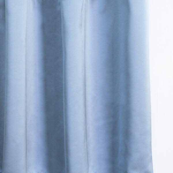 LUSTER - Satin semi sheer - Ocean Blue -extra long curtains - drapery - Loft Curtains